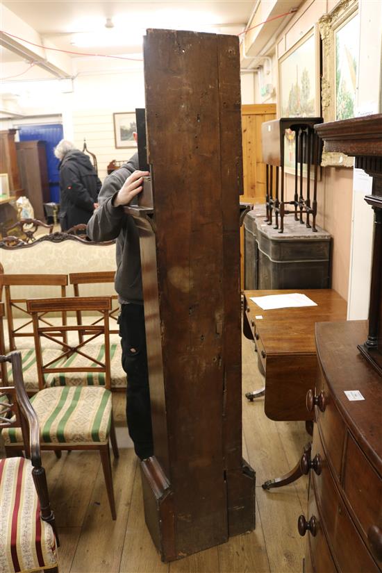 William Lane of Calstone. A mid 18th century oak thirty hour longcase clock